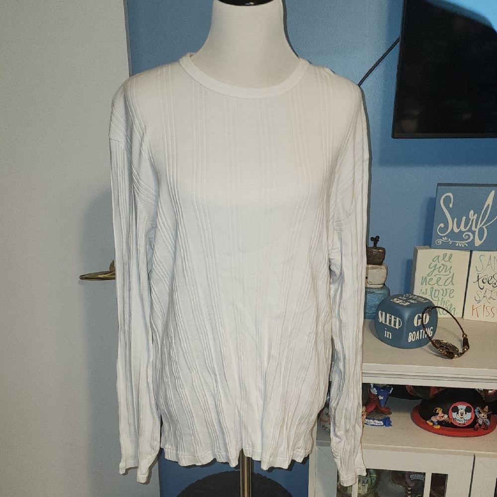 Michael Kors Cream Ribbed Sweater